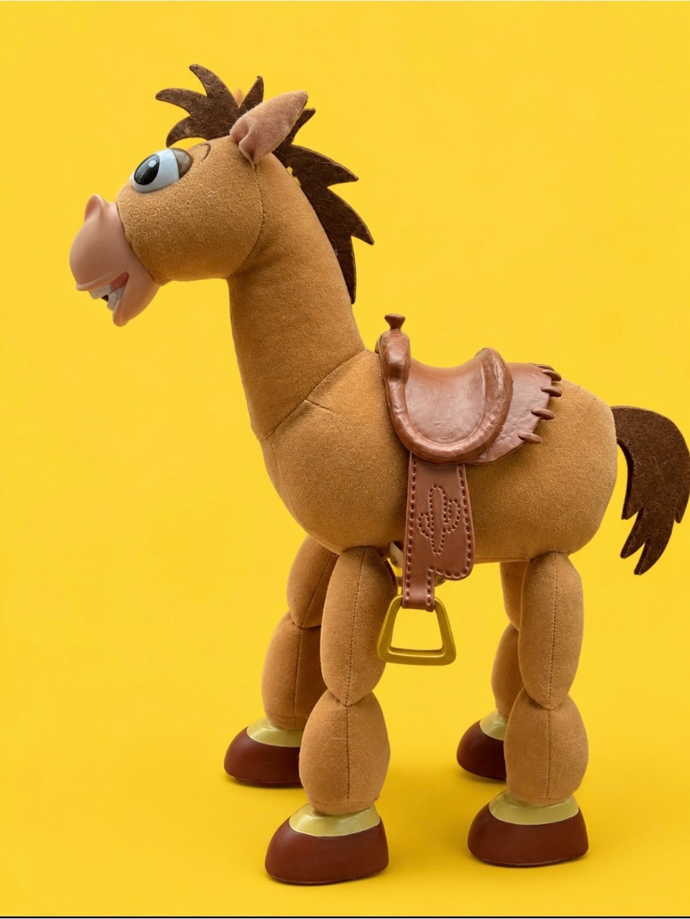 Disney Tan and Brown Plush Horse with Saddle